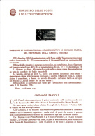 ITALIA  1955 - Bollettino  P.TT - (italiano-francese)  - G.Pascoli - Letteratura - Presentation Packs