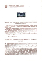 ITALIA  1956 - Bollettino Ufficiale P.TT (italiano-francese)  - Risparmio Postale - Paquetes De Presentación