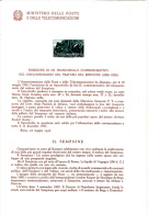 ITALIA  1956 - Bollettino Ufficiale P.TT  (italiano-francese)  -  Sempione - Traforo - Ferrovie - Presentation Packs