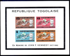 TOGO. BF 12 Non Dentelé (Catalogue Michel) De 1964 (neuf Sans Charnière : MNH). Kennedy/Lincoln/Esclavage. - Kennedy (John F.)