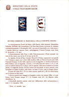 ITALIA  1957 - Bollettino Ufficiale P.TT  (italiano-francese)  - EuropaCEPT - Pochettes