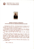 ITALIA 1957 - Bollettino Ufficiale P.TT (italiano-francese)  - Carducci - Letteratura - Paquetes De Presentación