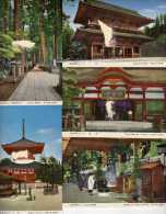 Petit Lot Koyasan - 8 Cartes Avec Petits Défauts - Etuit - Voir Scannas-Daito Tower-Miei Do Temple-Nionin-do-Kongobutji - Osaka