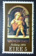 EIRE 1975: YT 335 / Mi 333 / Hib C216 A / Sc 382 / SG 384, Blue Spot Next To Baby Leg, O - FREE SHIPPING ABOVE 10 EURO - Usati