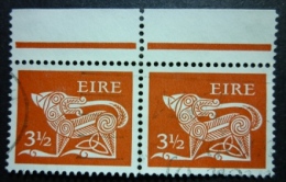 EIRE 1971: YT 258 / Mi 256 X / Hib D57 / Sc 296 / SG 293, Wmk E, Pair, O - FREE SHIPPING ABOVE 10 EURO - Oblitérés