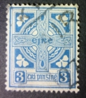 EIRE 1922-24: YT 45 / Mi 45 X / Hib D6 / Sc 70 / SG 76, Wmk Se, O - FREE SHIPPING ABOVE 10 EURO - Used Stamps