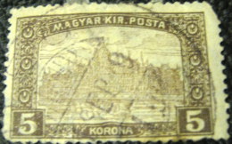 Hungary 1917 Parliament Building 5k - Used - Used Stamps