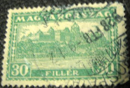 Hungary 1927 Royal Palace Bucharest 30f - Used - Unused Stamps