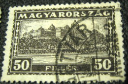 Hungary 1927 Royal Palace Bucharest 50f - Used - Unused Stamps