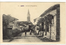 Carte Postale Ancienne Albias - Arrivée De Nègrepelisse - Albias