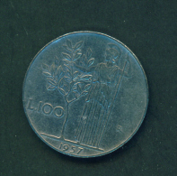 ITALY - 1957  100l  Circulated - 100 Lire