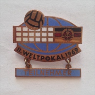 Badge Pin ZN000243 - Volleyball Odbojka Germany DDR II (2nd) World Championships Cup FIVB 1969 TEILNEHMER - Volleyball