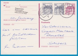 Carte Postale - Entier Postal Oblitéré Avec Affranchissement Complémentaire Stuttgart Du 19.09.1983 - Cartes Postales - Oblitérées