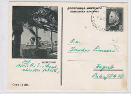 YUGOSLAVIA,postal Stationery  DUBROVNIK - Postwaardestukken