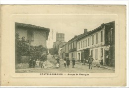 Carte Postale Ancienne Castelsarrazin - Avenue De Gascogne - Castelsarrasin