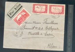 Enveloppe Oran 1938 Par Avion Pour La France - Briefe U. Dokumente