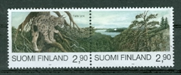 Finnland 1995 Mi. 1291 - 1292 Zd Ungebraucht Luchs Felis Lynx Wald Landschaft See - Unused Stamps