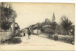 Carte Postale Ancienne Labastide Saint Pierre - Avenue De La Gare - Labastide Saint Pierre