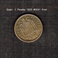 SPAIN    1  PESETA  1953  (KM # 775) - 1 Peseta