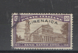 CIRENAICA 1925 ANNO SANTO 50 C. + 25 C. - Cirenaica