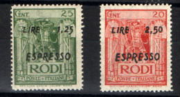 OCCUPAZIONE TEDESCA DELL´EGEO 1943 PITTORICA  ESPRESSI ** MNH - Egeo