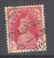INDIA, Perfin ´L F C´ On 1937 Stamp - 1882-1901 Empire