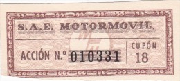 01331 Acciones S.A.E MOTORMOVIL - Automobile