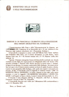 ITALIA  1958 - Bollettino Ufficiale P.TT. -  (italiano-francese) - Flumerndosa - Idroelettricità - Scienze - Presentation Packs