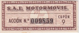 01338 Acciones S.A.E MOTORMOVIL - Cars