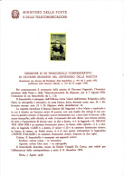 ITALIA  1958 - Bollettino Ufficiale P.TT.  -  (italiano-francese) - Segantini - Arte - Pittura - Paquetes De Presentación