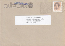 Netherlands NIVON Druckwerk Slogan ZWOLLE 1990 Cover Brief To GLADBACH Germany Beatrix Stamp - Cartas & Documentos