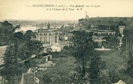 Delcampe - Rochecorbon  Vue Générale Vers La Loire Et Le Château De La Tour   Cpa - Rochecorbon
