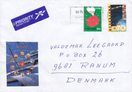 Netherlands Priority Prioritaire Label WEERT 1998 Cover Brief To RANUM Denmark SAIL 2000 Label Europa CEPT Stamp - Cartas & Documentos