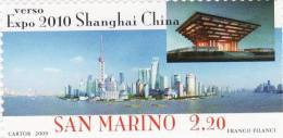 P - 2009  San Marino -  Expo 2010 Shangai - Unused Stamps