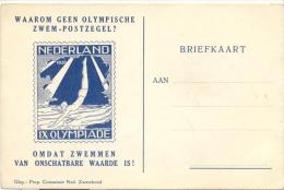 ★★RARE★ ★ Netherland Olympic Games 1928 - Amsterdam - Why Not Swimming Olympic Stamp Cachet - Verano 1928: Amsterdam
