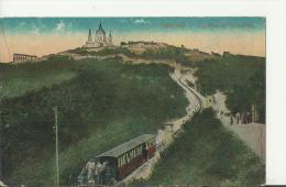 ITALY 1918  - POSTCARD - TORINO   - COLLINA DI SUPERGA - ANIMATA + TRAM  SCRITTA AGOSTO 20,1918 NON VOLATA - SEMI LUCID - Églises