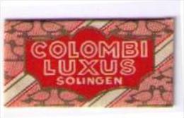LAMETTA DA BARBA - COLOMBI LUXUS SOLINGEN - ANNO 1950 - Hojas De Afeitar