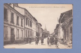 CPA - SAINT NICOLAS De La GRAVE - Rue Sainte Catherine - Saint Nicolas De La Grave