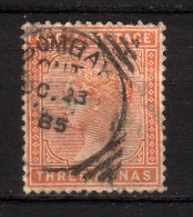INDIA - 1882/88 YT 38 USED - 1882-1901 Imperio