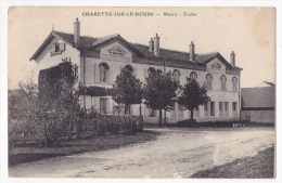 Charette Sur Le Doubs - Mairie - Ecoles - Circulé 1915 - Other & Unclassified