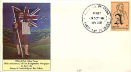 1974  First Independant Newspaper   - Official P.O. Cover - Bexley  FD Cancel, Unaddressed - Primo Giorno D'emissione (FDC)