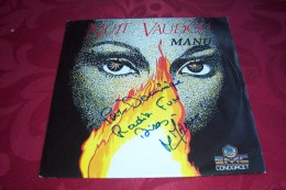 MANU  °  NUIT VAUDOU  /  AUTOGRAPHE SUR VINYLE 45 TOURS - Autógrafos