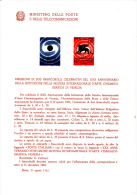 ITALIA 1963 - Bollettino Ufficiale P-TT.   - (italiano-francese) - Cinema Venezia - Pochettes