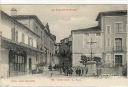 Carte Postale Ancienne Molières - La Place - Molieres