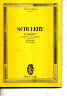 SCHUBERT SYMPHONY B MINOR ED EULENBURG N +403 - Musik