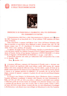 ITALIA  1967 - Bollettino Illustrativo P.TT. - (italiano-francese) - Giuramento Pontida - Storia - Paquetes De Presentación