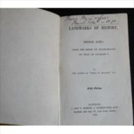 Landmarks Of History. Middle Ages: From Te Reign Of Charlemagne To That Of Charles V.  : 5° Édition, Londres 1868. En An - Altri & Non Classificati