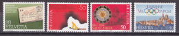 Ok_ Schweiz - Mi.Nr. 1267 - 1269 + 1283 - Postfrisch MNH - Neufs