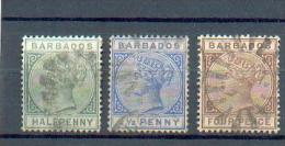 B 91 - Barbade - YT 39-41-44 Obli - Barbados (...-1966)