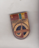 USSR Romania Old  Pin Badge  - Intercosmos - Raumfahrt